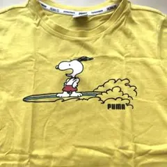 PUMA スヌーピー サーフィン キッズTシャツ 152cmイエロー