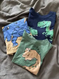 恐竜デザインTシャツ3枚セット（90cm）