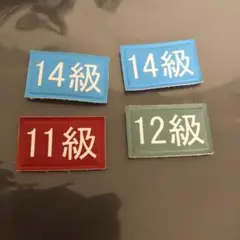 セイカ　バッチ　11級 12級 14級✖️2
