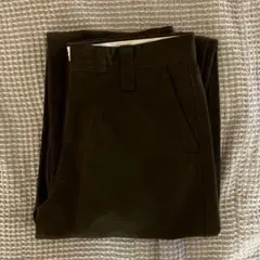 UNIQLO Uユニクロユー　ワイドフィットチノ ダークブラウン　76