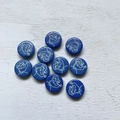 ボタンまとめ売り10個ポパイBLUE