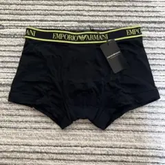 【未使用品】エンポリオアルマーニ ロゴ ボクサーパンツ ブラック Sサイズ