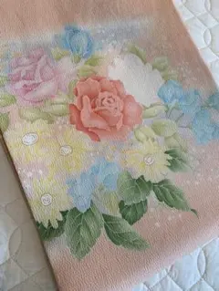帯 名古屋帯 薔薇 ぎをん 齋藤