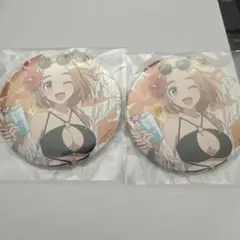 くじ引き堂　紫雲寺家の子供たち　オンラインくじ　缶バッジ　万里　2点