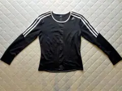 値下げ　adidas ブラック 長袖 トップス M