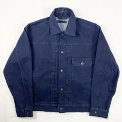 b1164✨美品✨【UNIQLO】デニムジャケット　1stモデル　S　ネイビー