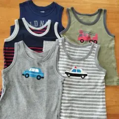 男の子向けタンクトップ 5枚セット