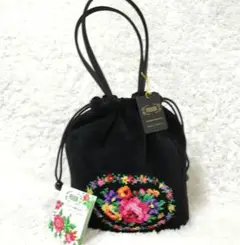 フェイラー 巾着バッグ 花柄 新品タグ付き