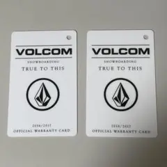 VOLCOM 2016/2017 公式保証書