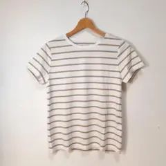 HUMAN WOMAN ストライプ ボーダー Tシャツ キレイめ 夏