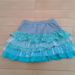 BRANSHES インナーパンツ付フリルスカート 130サイズ