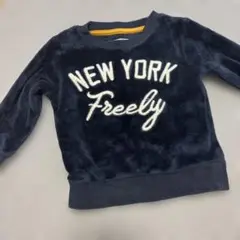 ネイビー フリース トレーナー NEW YORK Freely