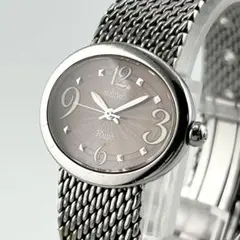 稼働 SEIKO RUSE 腕時計 角型 美品 シルバーラメ文字盤 1280 クレドール、文字盤に蝶が舞う世界に1本のアートピースを発表
