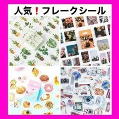 フレークシールセット 植物 食べ物
