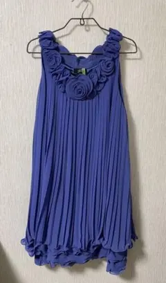 パーティドレス プリーツ フレア Mサイズ