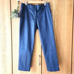 ⤵️夏物⤵️アイシービーオンワード樫山】クロップド丈 スラックス センタープレス