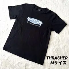 THRASHER ブラック 半袖　ロゴ　Tシャツ