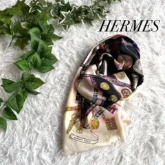 希少 ヴィンテージ HERMES エルメス スカーフ カレ90 シルク100