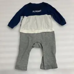 ベビー服　長袖ロンパース 80サイズ ネイビー/グレー　ブランシェス