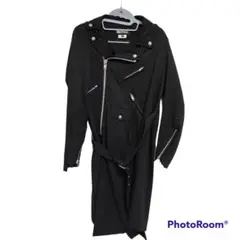 BLACK comme des garcons コート ライダース 黒 XS