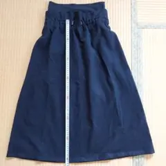 未使用マタニティ秋冬　スカート　ネイビー　M(妊娠前のサイズ表記)