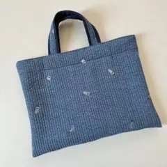 レッスンバッグ（インディゴブルー×宇宙）ヌビバッグ