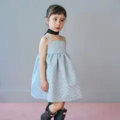しまむら　softcheese　Jaguard camisole dress