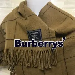 Burberrys ウール100% ひざ掛け ストール ブラウン バーバリー