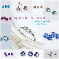 セミオーダー リング 指輪 タンザナイト アパタイト ルース モアサナイト 宝石