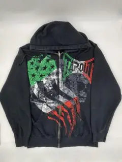 【希少】Tapout ジップアップパーカー 黒