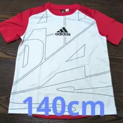 adidas AEROREADY 140サイズ ホワイト/レッド新品未使用