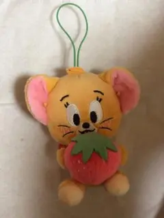 トムとジェリー いちごストラップぬいぐるみ