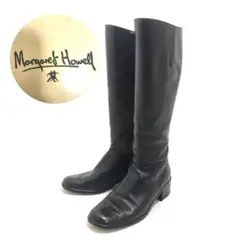 MARGARET HOWELL マーガレットハウエル ロング ブーツ ブラック
