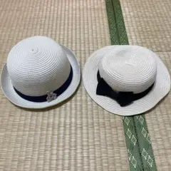 子ども用麦わら帽子 52cm 48cm