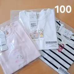 【新品未開封】 プティプラ 半袖 Tシャツ 100 3枚セット