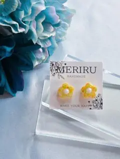 【匿名配送】本物のお花が入った ピアス　イヤリング