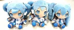 雪ミク　初音ミク　プライズ景品　3個セット
