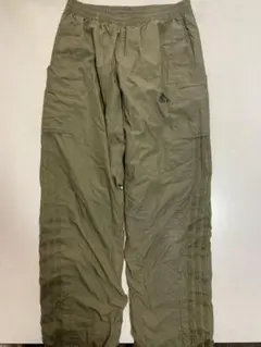 adidas カーゴパンツ オリーブ　Lサイズ！　破れあり！