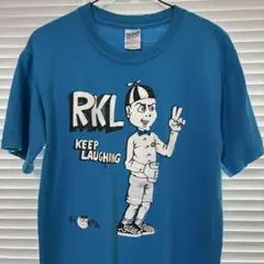 RKL KEEP LAUGHING Tシャツ Sサイズ 青