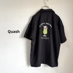 Quash クアッシュ 黒 半袖シャツ クリームソーダ サイズM