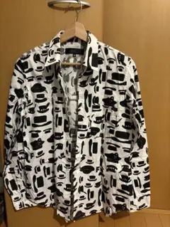 コムデギャルソン　ブラック　ハット柄シャツ