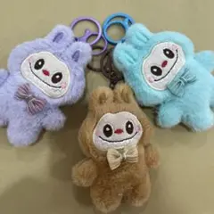 Labubu(ラブブ)ぬいぐるみストラップ　キーホルダー　3個セットA