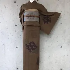 紬の付け下げ 袷 B品 正絹