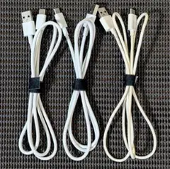 USB TYPE-A to TYPE-C ケーブル データ転送 充電対応 3本