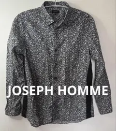 JOSEPH HOMME 長袖シャツ 花柄シャツ ブラック【美品】48/L