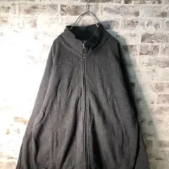 【ヴィンテージ】レトロ シンプル無地 フリース パーカー古着usedW17
