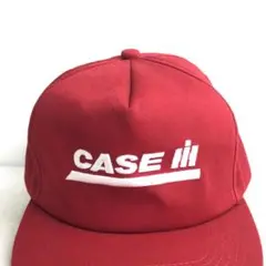 【アメリカ製】US買付品　キャップ　トラッカーキャップ　刺繡　CASE iH 赤
