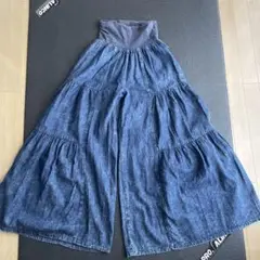 エルロデオ. ELRODEO ワイドデニムパンツ フレア