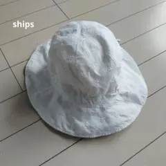 SHIPS 刺繍入りホワイトハット