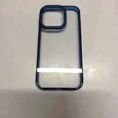 【⠀即購入Ok♥】iPhone 15 Pro フレームケース 透明/青 クリア